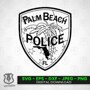 Palm Beach Florida Police Department Patch svg vector911