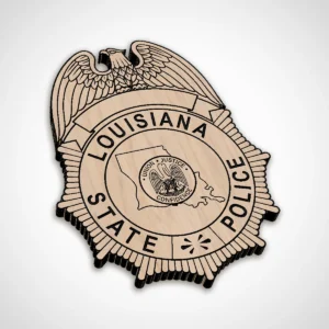 Alternative view of Louisiana State Police Badge