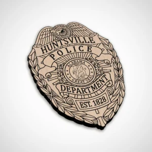Alternative view of Huntsville AL Police Badge