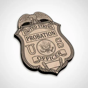 Alternative view of US Probation Officer Badge