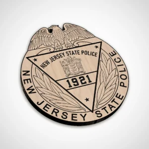Alternative view of New Jersey State Police Badge