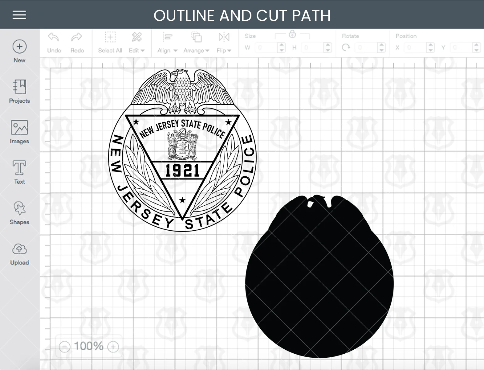 New Jersey State Police Badge - Image 3