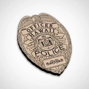Alternative view of Hawaii Police Officer Badge