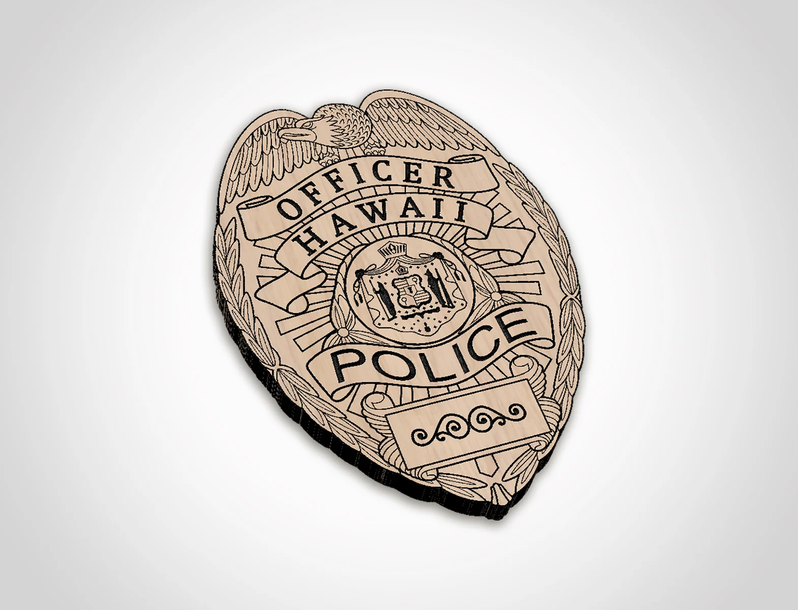 Hawaii Police Officer Badge - Image 2