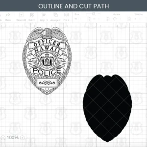 Hawaii Police Officer Badge - Image 3