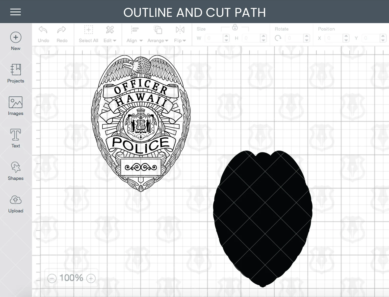 Hawaii Police Officer Badge - Image 3